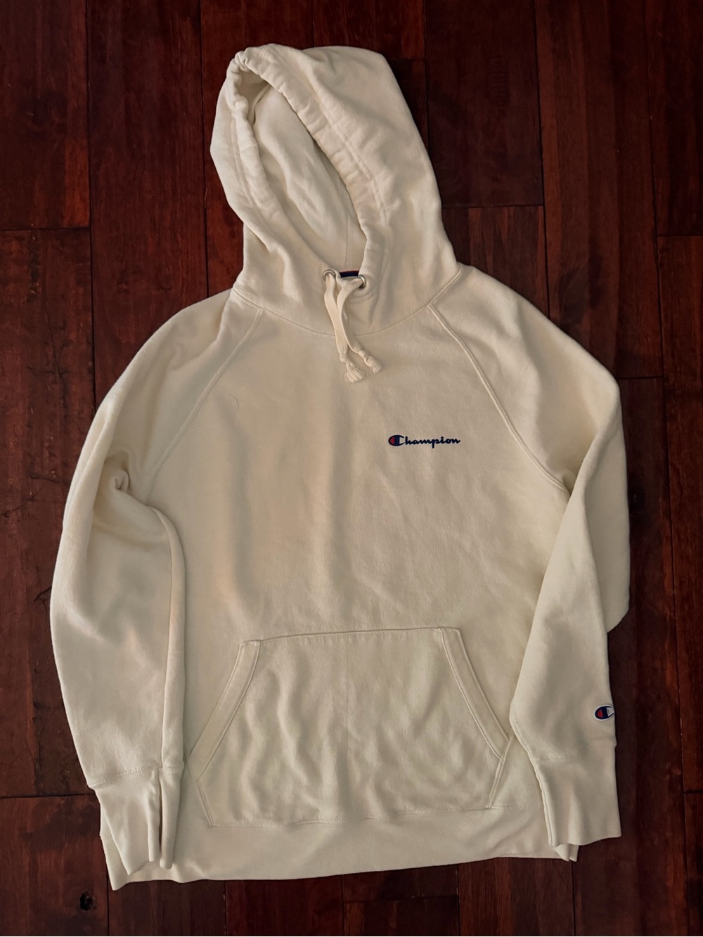 Champion Women’s Cream Hoodie Sweatshirt